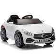 thumbnail image 6 of Kids Ride on Cars, 12V Powered Mercedes Benz Ride on Toys w/Remote Control, Music, Bluetooth, LED Light, USB, Power Display, Four Wheel Suspension Electric Car for Toddlers 2-4 Year Olds, Whit, 6 of 8