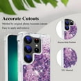 thumbnail image 5 of Comepatible with Samsung S23 Ultra Case Glitter Sparkle Gold, Luxury Phone Case Samsung Galaxy S23 Ultra Case Silicone Shiny Bumper Protective Case Anti-Scratch Cover (Purple), 5 of 14