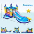 thumbnail image 3 of Costway 6 in 1 Kids Inflatable Water Slide Blower with Slide Splash Pool with 680W Blower, 3 of 10