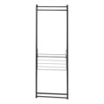 thumbnail image 2 of IRIS USA Clothes Rack, Collapsible Clothing Rack, Foldable Clothes Drying Rack, Garment Rack with Shelf, Clothing Rack with 3 Panels, Black, 2 of 4