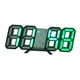 thumbnail image 5 of Reloj de mesa Reloj despertador electrónico Brillo ajustable Reloj de pared LED Reloj de pared digital para sala de estar Decoración del dormitorio Negro y verde, 5 of 8