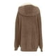 thumbnail image 5 of Chaquetas para mujer Tallas grandes Invierno Cálido Felpa suelta Cremallera Chaqueta con capucha Abrigo Odeerbi  ODB-3, 5 of 5