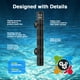 thumbnail image 3 of Calentador de acuario VCRAZE para pecera de 200 W para 75-150 litros con LED, 3 of 5