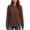 Brown-sweatshirt, variant on Aezemi Womens Jacquard Hoodie Sweatshirts Pullover Loose Fit Split Hem Fashion Comfy Sweatshirts Winter Fall Baggy Comfy Daily Casual Outerwear M