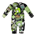 thumbnail image 6 of Invader Zim Baby Onesie Romper Footless Infant Long Sleeve Jumpsuit for Boys Girls, 6 of 8