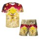 thumbnail image 3 of Sonic The Hedgehog Ropa de verano para niños y niñas, pijamas de 2 piezas/conjunto, traje de pantalones cortos de manga corta con estampado de Anime Harajuku para niños, 3 of 5