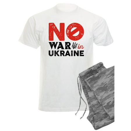 

CafePress - No War In Ukraine - Men s Light Pajamas