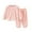 Pink, variant on Busydd Baby Winter Clothes 0-8 Years Solid Color Warm Fuzzy Fleece Girls' Clothing Sets Boys Fashion Long Sleeve Tops and Pants Loungewear Sets Unisex Kids Pajamas 0-1 Years