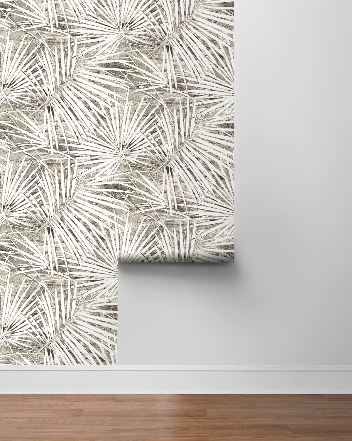 Stacy Garcia Home Pavestone Fossil Palm Peel and Stick Wallpaper - 20.5 in. W x 10 ft. L Roll