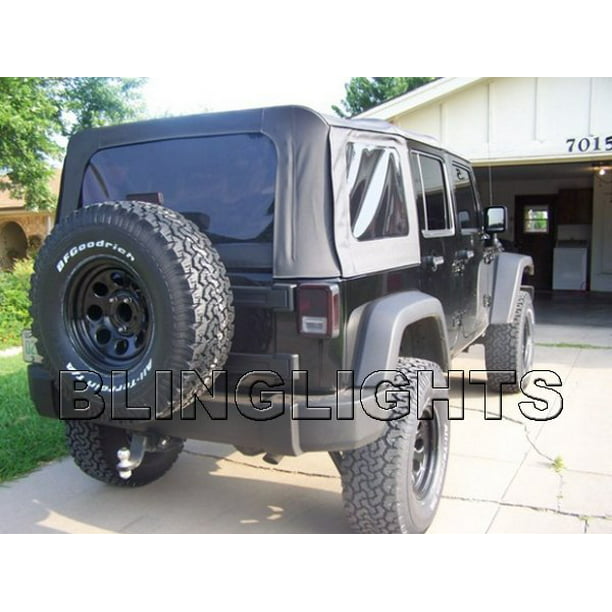 Jeep Wrangler Tinted Film Taillamps Taillights Tail Lamps Lights Smoked  Protection Overlays Tint 