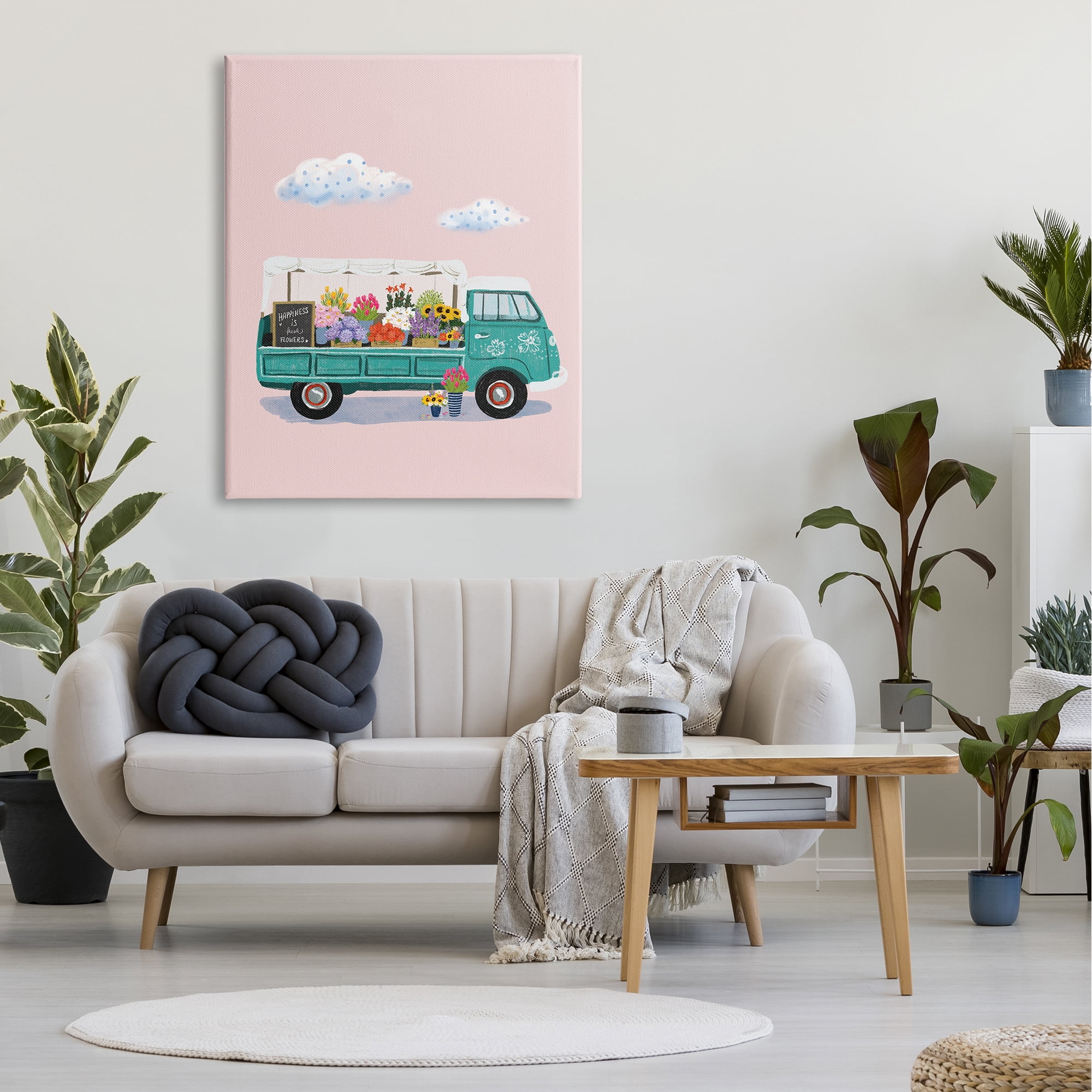 Stupell Industries Truck Faire Sale Spring Flower Variety Blossoms,36 x 48, Design by Ilaria Benedetti