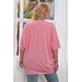 thumbnail image 2 of Plus Size Ribbed Cocoon Cover Up, 2 of 3