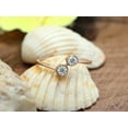 thumbnail image 2 of 1/5 ct.t.w Round Cut Lab Created Moissanite Diamond Solitaire Bypass Love Promise Ring For Women In 10K Solid Rose Gold (G-H Color, VVS1 Clarity, 0.20 Cttw)-7.5, 2 of 9