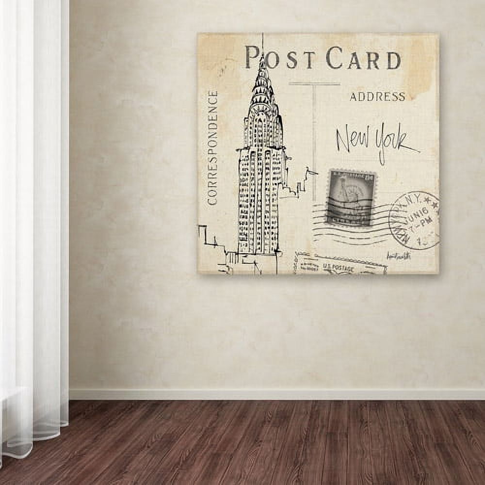 Trademark Fine Art "Postcard Sketches I" Canvas Art by Anne Tavoletti