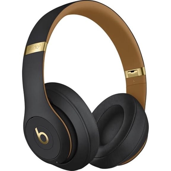 Restored Beats Studio3 Wireless Noise Cancelling Over-Ear Headphones - Apple W1 Headphone Chip, Class 1 Bluetooth, 22 Hours of Listening Time, Built-in Microphone - Midnight Black (Latest Model)