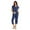 Blue Stars, variant on Ekouaer Womens Pajama Set Short Sleeve Sleepwear Pleated Floral Pjs Set Capri Pants Lounge Sets with Pockets