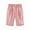 Pink, variant on Wovix Girls Elastic Waist Jorts Summer Trendy Bermuda Shorts Knee Length Straight Leg Short Loose Casual Cute Solid Casual Pants