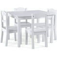 thumbnail image 1 of ZXNYH Collection Kids Wood Table & 4 Chair Set, Natural/Primary, 1 of 5