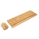 thumbnail image 2 of Teclado y Ratón Inalámbricos de 2,4 GHz, Conectar y Usar, de Madera de Bambú, 1200 DPI, para Ordenador Portátil de Oficina., 2 of 5
