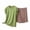 Brown, variant on SHTXOZHI Women's Crew Neck Pajamas Set Plus Size Loose Sleepwear Solid Color Homewear Elastic Short Loungewear
