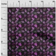 thumbnail image 2 of oneOone Polyester Spandex Purple Fabric Leaves Sewing Fabric By The Yard Printed Diy Clothing Sewing Supplies 56 Inch Wide, 2 of 5