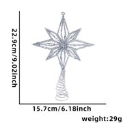 Stable Metal Stars Tree Toppers With Reflective Fronts Perfect For Traditional Modern Holiday Themes