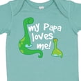 thumbnail image 4 of Inktastic My Papa Loves Me Dinosaur Boys Baby Bodysuit, 4 of 5