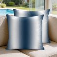 thumbnail image 2 of 26x26 Pillow Covers Set of 2, Ombre Dark Blue Square Throw Pillow Covers for Couch/Sofa/Living Room, Gradient White Abstract Minimalist Stripe Decorative Soft Pillowcases for Couch Throw Pillows, 2 of 9