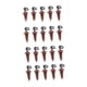 thumbnail image 3 of Tornillos de señuelo de 20x de 20x Reemplazo de gancos de conexión de conexión giros tornillos de tornillo de tornillo de Swivels Tackle de Marrón, 3 of 8