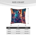 thumbnail image 4 of Xecao Starry Sky White Cloud Puppy Print Soft Velvet Decorative Throw Pillow Covers, Square Cushion Cases for Bed, Sofa, Living Room, Car, and Indoor Outdoor Use-18"x18", 4 of 8