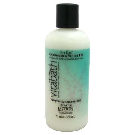 Cucumber & White Tea Hydrating Lotion by Vitabath for Unisex - 12 oz Lotion