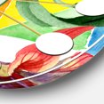 thumbnail image 3 of Designart 'Retro Floral Botanical I Mid-Century Modern Wall Clock, 3 of 4