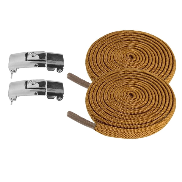 Cordones elásticos sin atar Baoblaze Cierre rápido 100cm Marrón