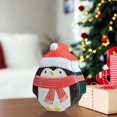 thumbnail image 4 of Christmas Snack Storage Box, Holiday Gift Decoration, Iron Santa Claus Snowman Penguin Chocolate Storage Can, Christmas Tree Shaped Multicolor Metal Container for Festive Treats, 4 of 7