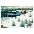 thumbnail image 7 of "Elk in Snow" Painting Print on Wrapped Canvas, 7 of 7