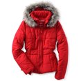 thumbnail image 1 of Chaqueta acolchada Aeropostale para mujer con forro de piel sintética rojo XS, 1 of 1