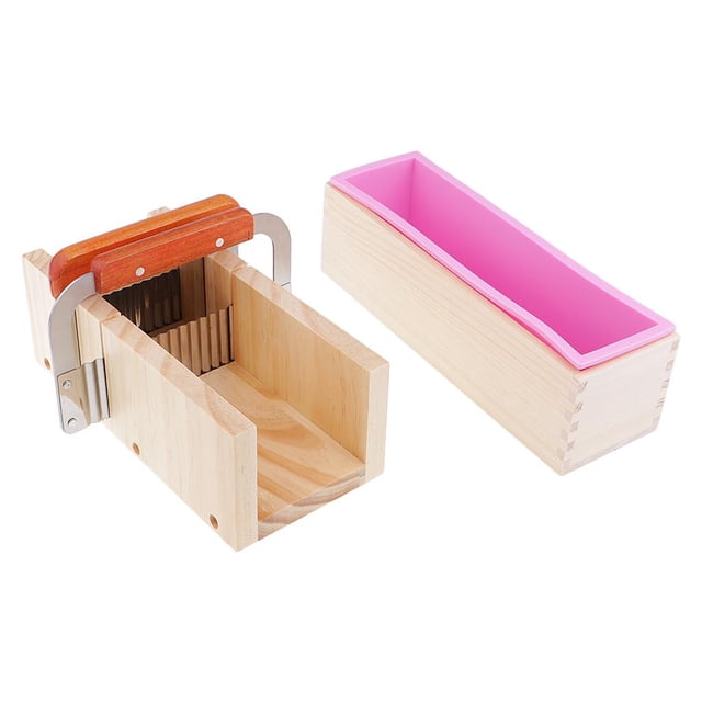 De Para Cortar Pan De Jabón + 2 Piezas De es de material acero Inoxidable + De Silicona Rectangular Con Caja De Suministros P perfecl Cortador de jabón