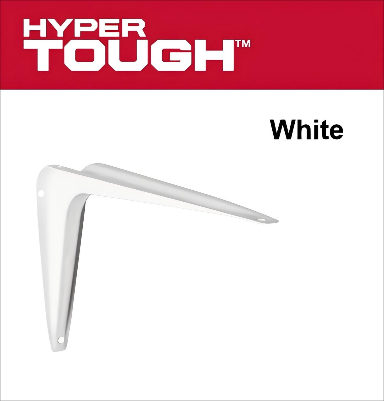 Hyper Tough 6 inch x 8 inch Shelf Bracket White