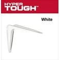 thumbnail image 4 of Hyper Tough 6 inch x 8 inch Shelf Bracket White, 4 of 7