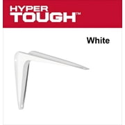Hyper Tough Shelf Bracket, White, 6 in x 8 in, Actual Use 5.2 in x 7.6 in