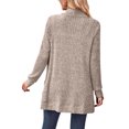 thumbnail image 2 of Bellella Ladies Cardigans Long Sleeve Knitted Sweaters Solid Color Cardigan Sweater Loose Open Front Women Khaki S, 2 of 3