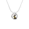 thumbnail image 2 of Delight Jewelry Silvertone 3-D Chocolate Bunny Joy Ring Charm Necklace, 18", 2 of 4