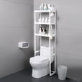 thumbnail image 2 of Mueble Organizador Baño Practiksa Rack Estante Sanitario Taza Repisa Color Blanco, 2 of 4