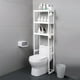 thumbnail image 2 of Mueble Organizador Baño Practiksa Rack Estante Sanitario Taza Repisa Color Blanco, 2 of 4