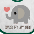 thumbnail image 4 of Inktastic Loved by My Gigi Grandma Boys or Girls Baby Bib, 4 of 4