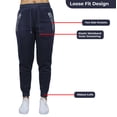 thumbnail image 2 of Galaxy by Harvic 3-Pack Women's Loose Fit Fleece Jogger Sweatpants (S-5XL), 2 of 4