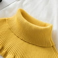 thumbnail image 5 of Wekity Ladies Turtleneck Ribbed Knitted False Fake Collar Winter Windproof Solid Color Detachable Scarf Wrap Scarf-4291, 5 of 5