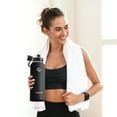 thumbnail image 5 of JUSTLET 40 oz (1200ml) Insulated Stainless Steel Water Bottle with 3 Leak-Proof Lids, Black., 5 of 7