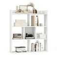 thumbnail image 1 of Patiojoy 7 Cubes Open-back Bookshelf Home Storage Display Shelf Horizontal Bookcase Free-standing Unit with Anti-Toppling for Study Living Room White, 1 of 9