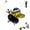 Yellow, variant on Smart Sensing Flapping Butterfly Toy Interactive Cat, Interactive Butterfly Cat Toy,Realistic Wing Motion Encourages Stalking,Sensor Triggered,Durable Plush Build For Solo Play